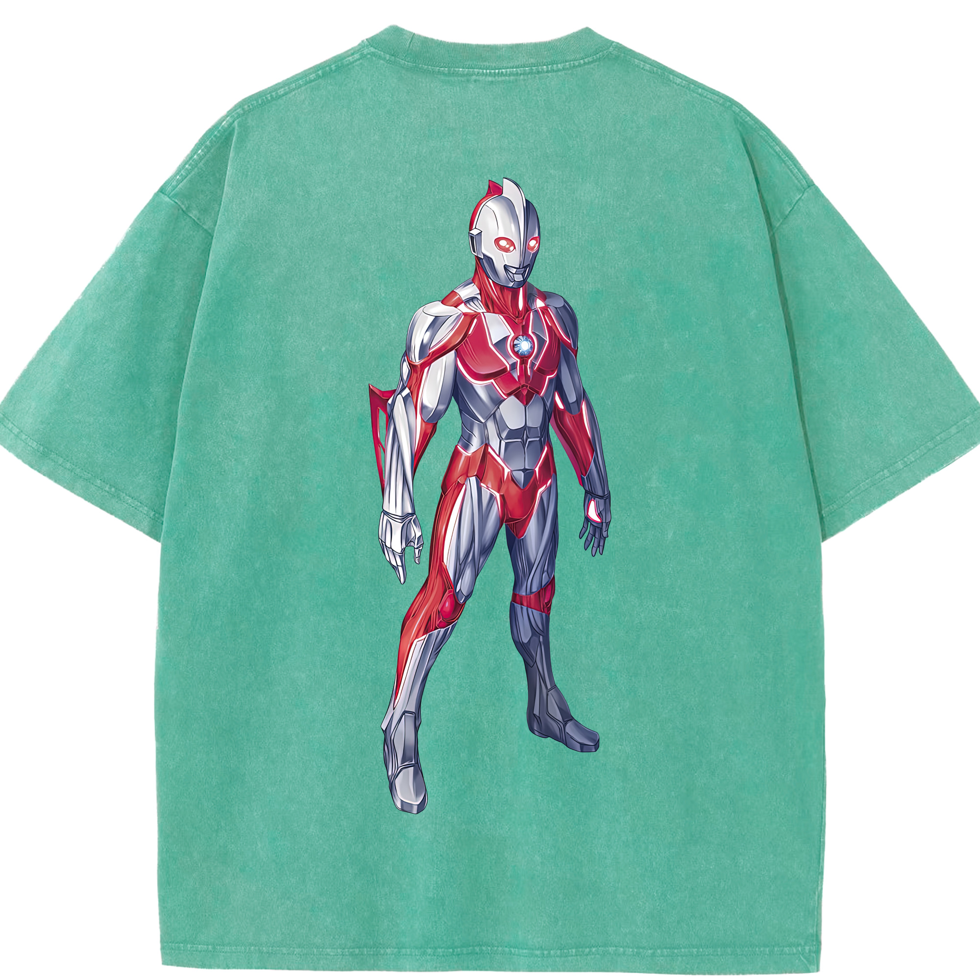 （画像用） ウルトラマン Ultraman 綿100% ヴィンテージ風 半袖Tシャツ（背面プリント）